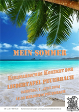 Plakat- Kulinarisches Konzert "Mein Sommer"